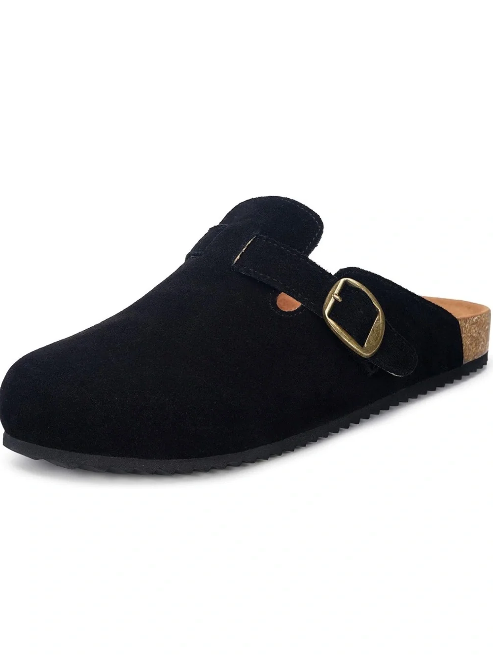 NEW Intini Genuine Suede Clogs Womens Mens Cork Footbed Sandals Potato Shoes